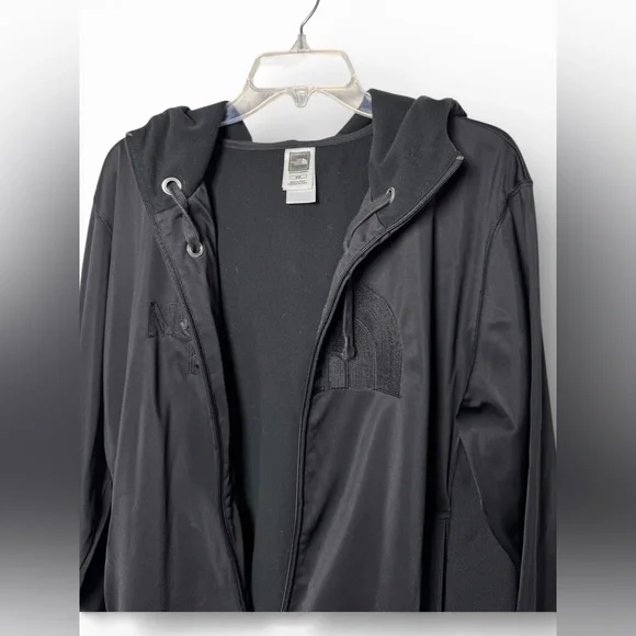 The North Face Men’s Medium Full Zip Hoodie Jacket Black Fleece Lined - Picture 6 of 16